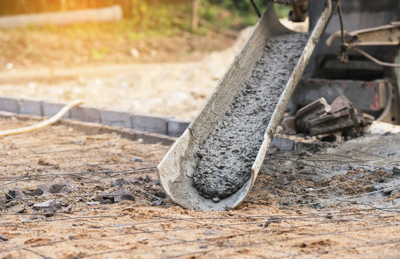 concrete installation